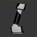 SCANTECH Handheld Scanning Device With Black White Design Base And Camera Lens