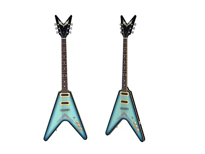 modern guitar musical instrument electric guitar 3d model