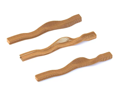 Modern public chair special-shaped wood public seat 3d model Modern public chair special-shaped wood public seat 3d model