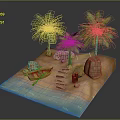 Game Environment Game Scene Fairy Tale Scene Fairy Tale Magic Scene Magic Item Fantasy Scene 3d model