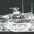Advanced Military Tank With Camouflage Paint Main Gun Turret And Tracks