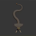 Game Movie Character Mythical Snake Elephant Hybrid With Ivory Tusks Hooded Neck And Scaled Body