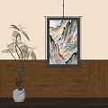 modern decorative painting 3d model