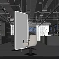 Modern Beauty Hair Salon Interior With Styling Chairs And Mirrors