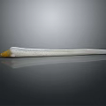 Elephant Ivory Tusk With White Body Yellow Tip And Spotted Surface