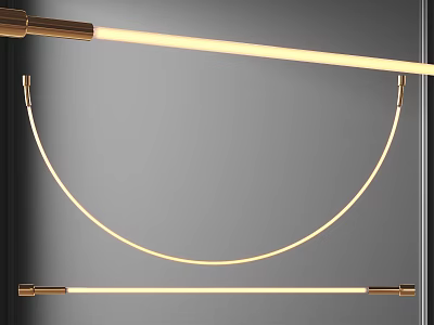 Elegant Modern Kitchen Pendant Light With Gold Metal Design And Stylish Appearance 3d model