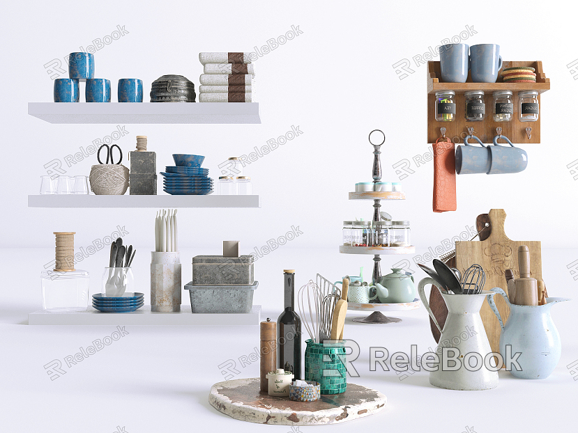 Modern Kitchen Supplies Ornaments model