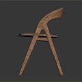 Modern Leisure Chair With Natural Wooden Frame And Gray Cushion Design
