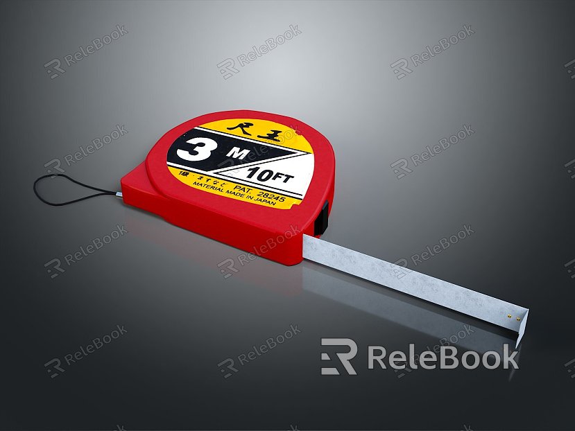 Tape ruler iron tape measure tool measuring tool model