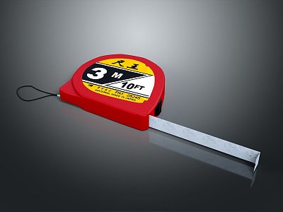 Tape ruler iron tape measure tool measuring tool model