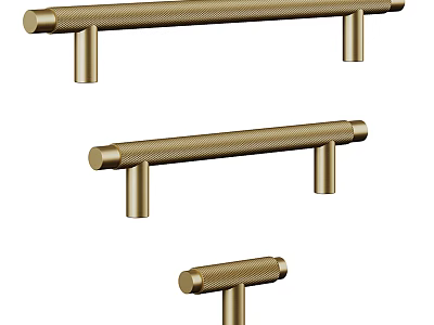 Bathroom Cabinet Frame With Modern Brass Handles And Elegant Design Details 3d model