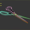 Sharp Metal Scissors with Black Handles and Silver Blades for Home Office and Craft Projects