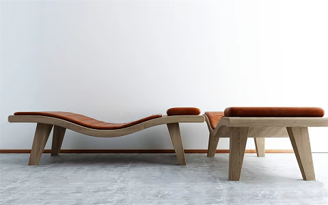 modern reclining chair reclining chair 3d model