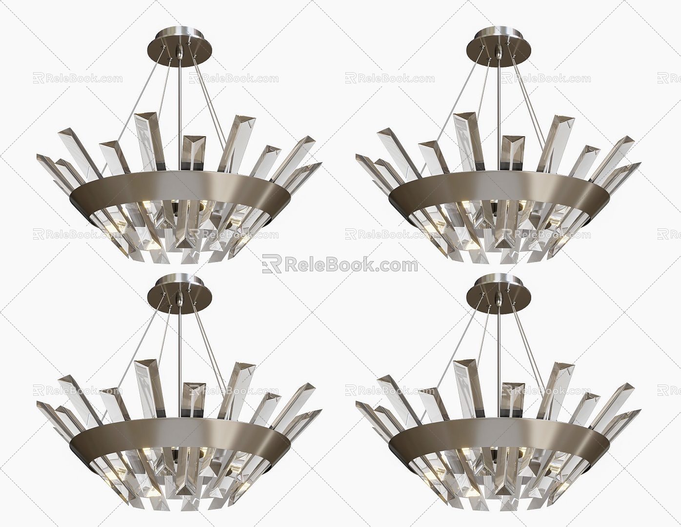 Modern creative crystal chandelier diamond chandelier shaped chandelier minimalist crystal chandelier living room chandelier 3d model