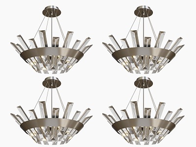 Modern creative crystal chandelier diamond chandelier shaped chandelier minimalist crystal chandelier living room chandelier 3d model