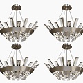 Modern creative crystal chandelier diamond chandelier shaped chandelier minimalist crystal chandelier living room chandelier 3d model