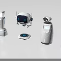 Various Modern Robots With Different Designs And Interactive Technological Features 3d model