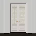 double open glass door 3d model