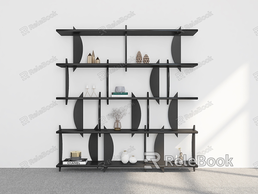 Bookshelf Bookshelf Ornaments Bookshelf Decorative Storage Rack Decorative Rack Bookshelf Shelf model