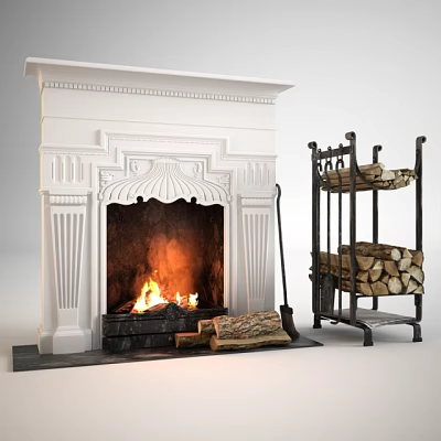 Fireplace 3d model