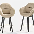 Modern Bar Chair High Stool Bar Stool 3d model