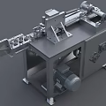Industrial Metal Equipment Featuring Mechanical Components Wheels Gears And Frame Structure