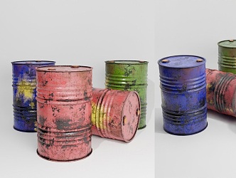 Industrial Oil Bucket Industrial Oil Bucket Storage Bucket Paint Bucket Industrial Supplies Decoration Industrial Plant Paint Bucket Oil Bucket 3d model