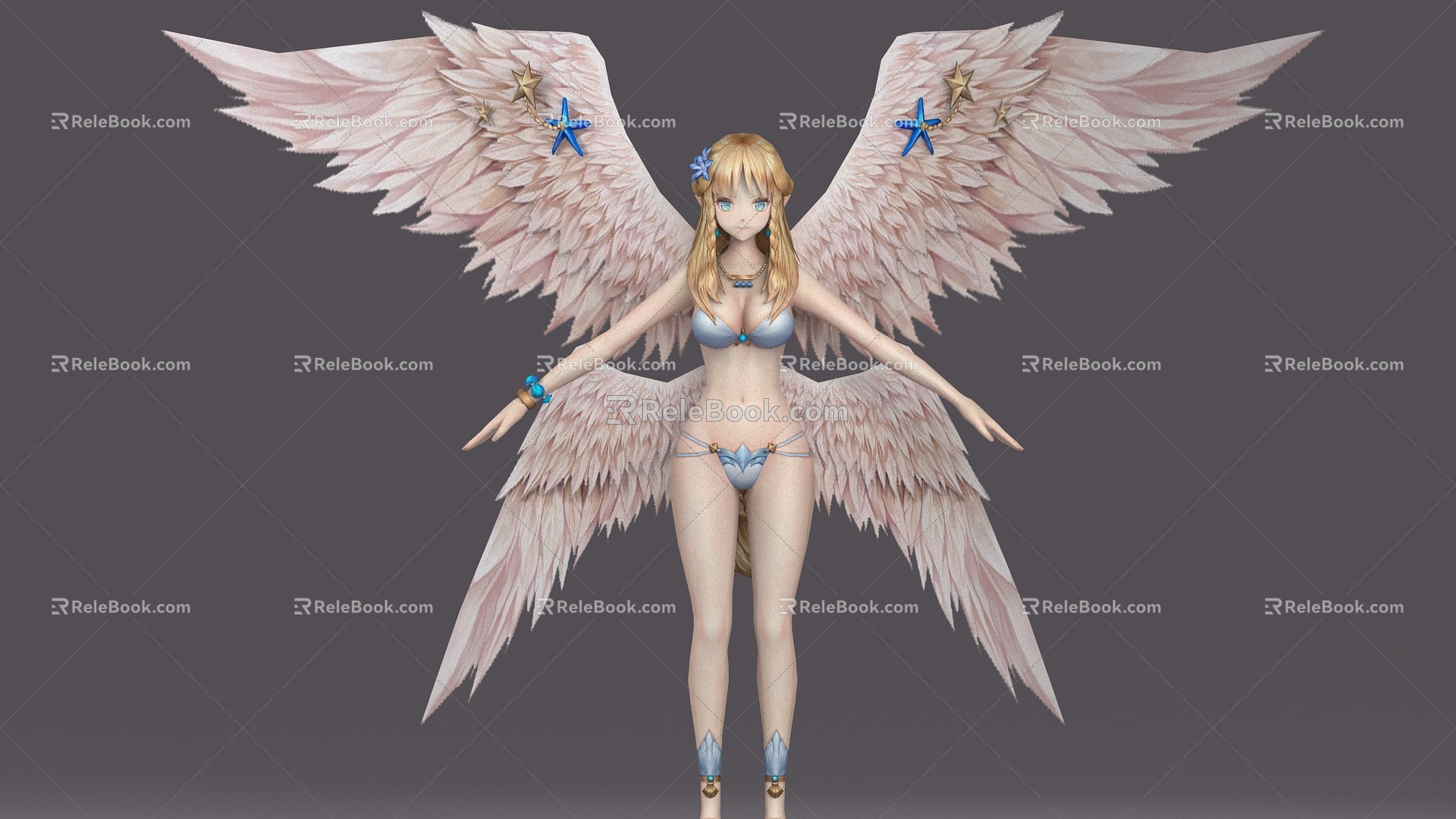 Second Dimension Angel Beauty Bikini suit Angela bikini Comic Character 2014248547 3d model