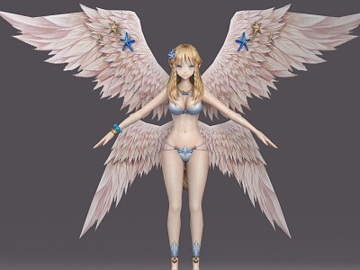 Second Dimension Angel Beauty Bikini suit Angela bikini Comic Character 2014248547 3d model