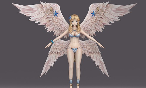 Second Dimension Angel Beauty Bikini suit Angela bikini Comic Character 2014248547 3d model