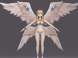 Second Dimension Angel Beauty Bikini suit Angela bikini Comic Character 2014248547 3d model