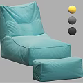 Comfortable Bean Bag Chairs in Yellow Grey and Dark Grey Modern Design