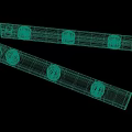 Industrial Spirit Levels With Blue Body Yellow Bubbles And Mounting Holes