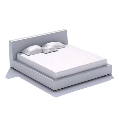 Indoor Furniture Modern Furniture Bed Double Bed 3d model