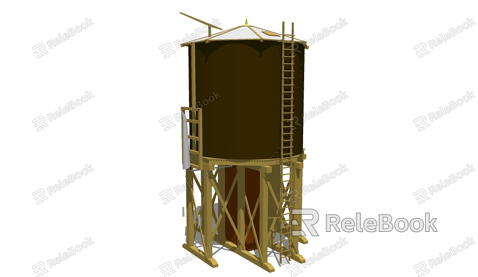 Industrial LOFT water tower water tower water cabinet water tank high tower model