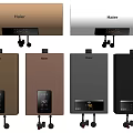 Modern Haier Kitchen Appliances With Various Colored Water Heaters And Multiple Styles