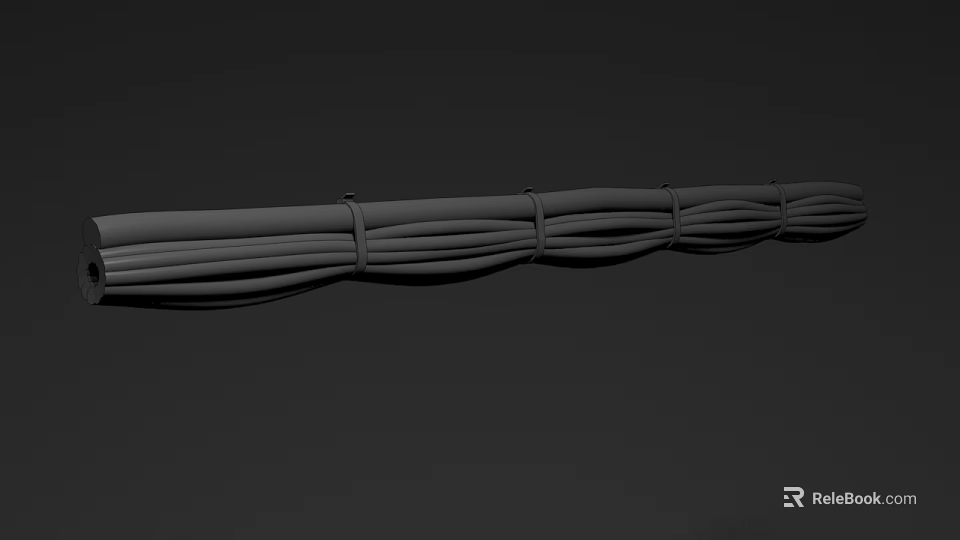 Building Exterior Wall Featuring Wavy Decorative Lines And Architectural Trim In 3D Design 3d model 