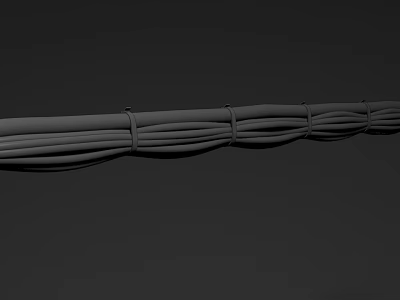Building Exterior Wall Featuring Wavy Decorative Lines And Architectural Trim In 3D Design 3d model