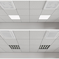 Modern Ceiling Aluminum Gusset Ceiling 3d model