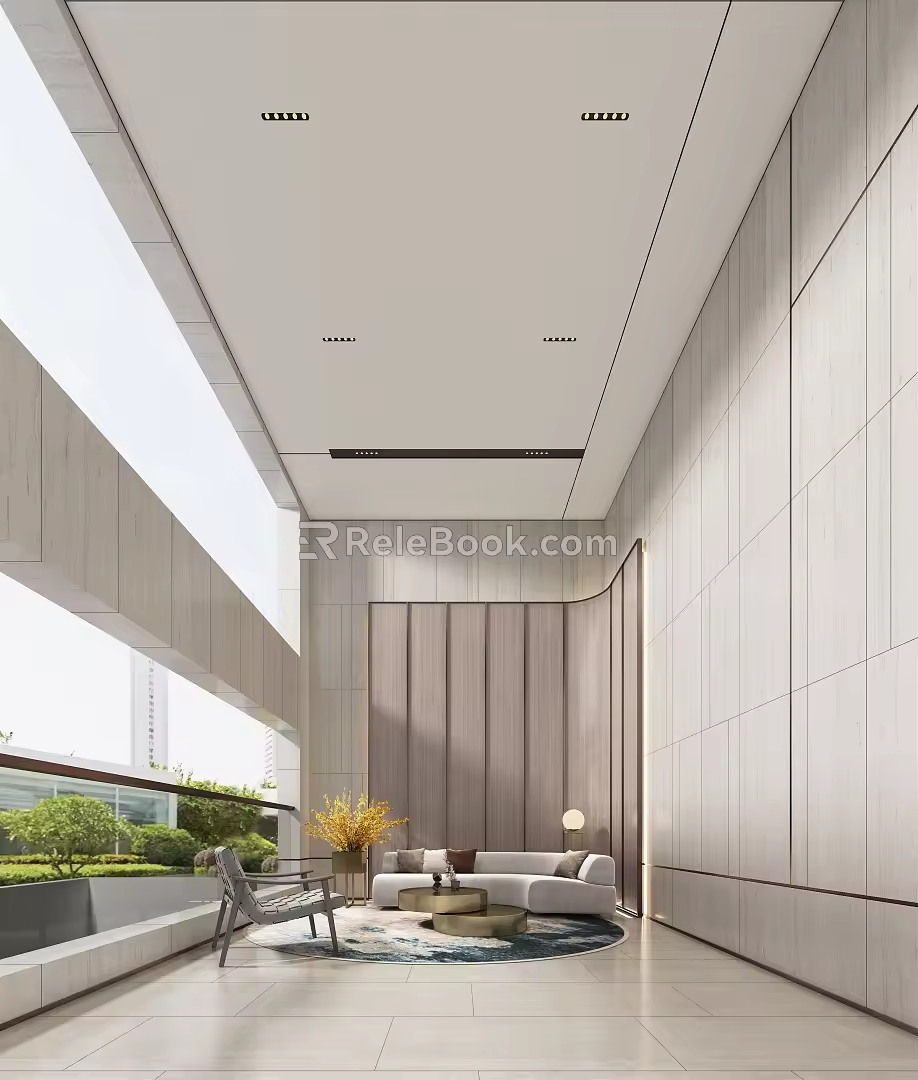 Lobby area 3d model