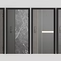 Modern Security Doors With Various Designs Different Colors And Marble Texture 3d model