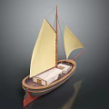 modern sailing ship ancient ship ancient warship large ancient ship ancient warship 3d model