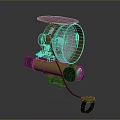 Infrared Steiner Laser Pistol Light Source Firearm Sight Firearm Device 3d model