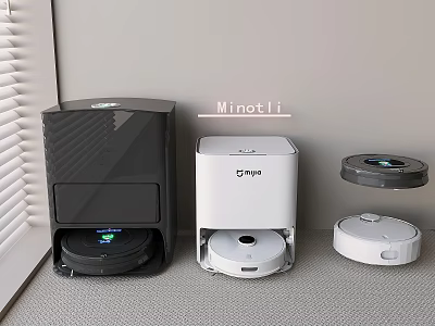 Smart Machines Minotli CTWPS Robotic Vacuum Cleaners With Charging Stations For Home Floor Cleaning 3d model