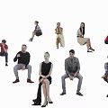 Modern multi-person 3d model