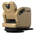 Ergonomic Modern Massage Chair With Leather Upholstery And Recline Function