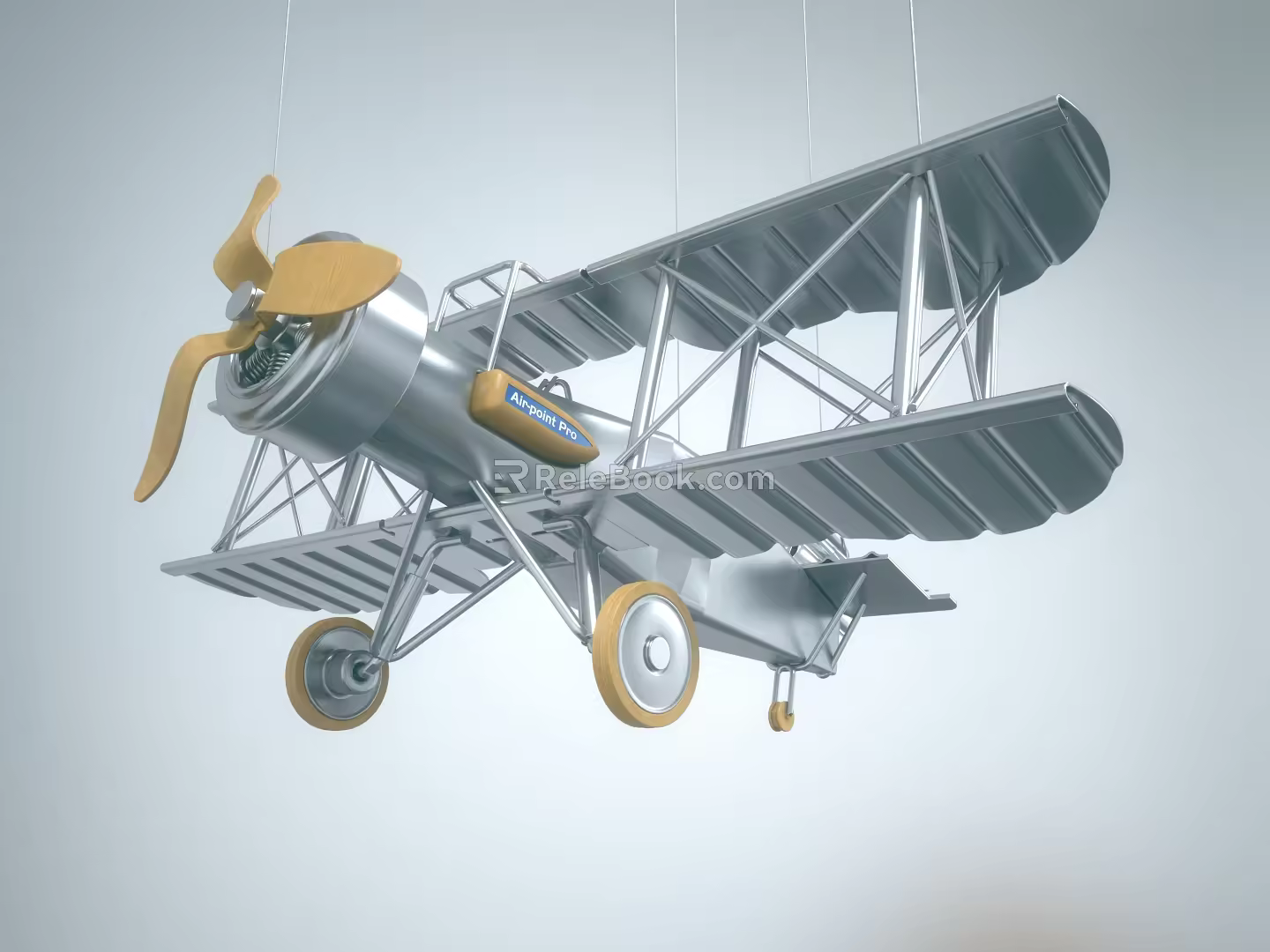 Modern aircraft Decorative biplane 3d model