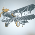 Modern aircraft Decorative biplane 3d model