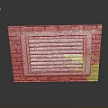 Industrial Brick Wall Mounted Metal Ventilation Grille Equipment with Grid Design