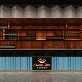 Sakura Circle Buffet Restaurant With Wooden Wine Racks And Warm Lighting Design